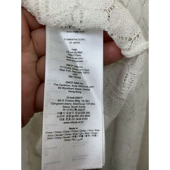 Maje Menthe Open Knit Top - Picture 3 of 9